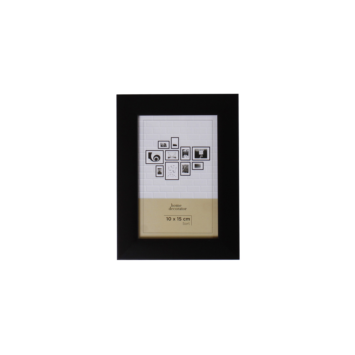 Billedramme, sort | 10Ã—15 cm | Home Decorator
