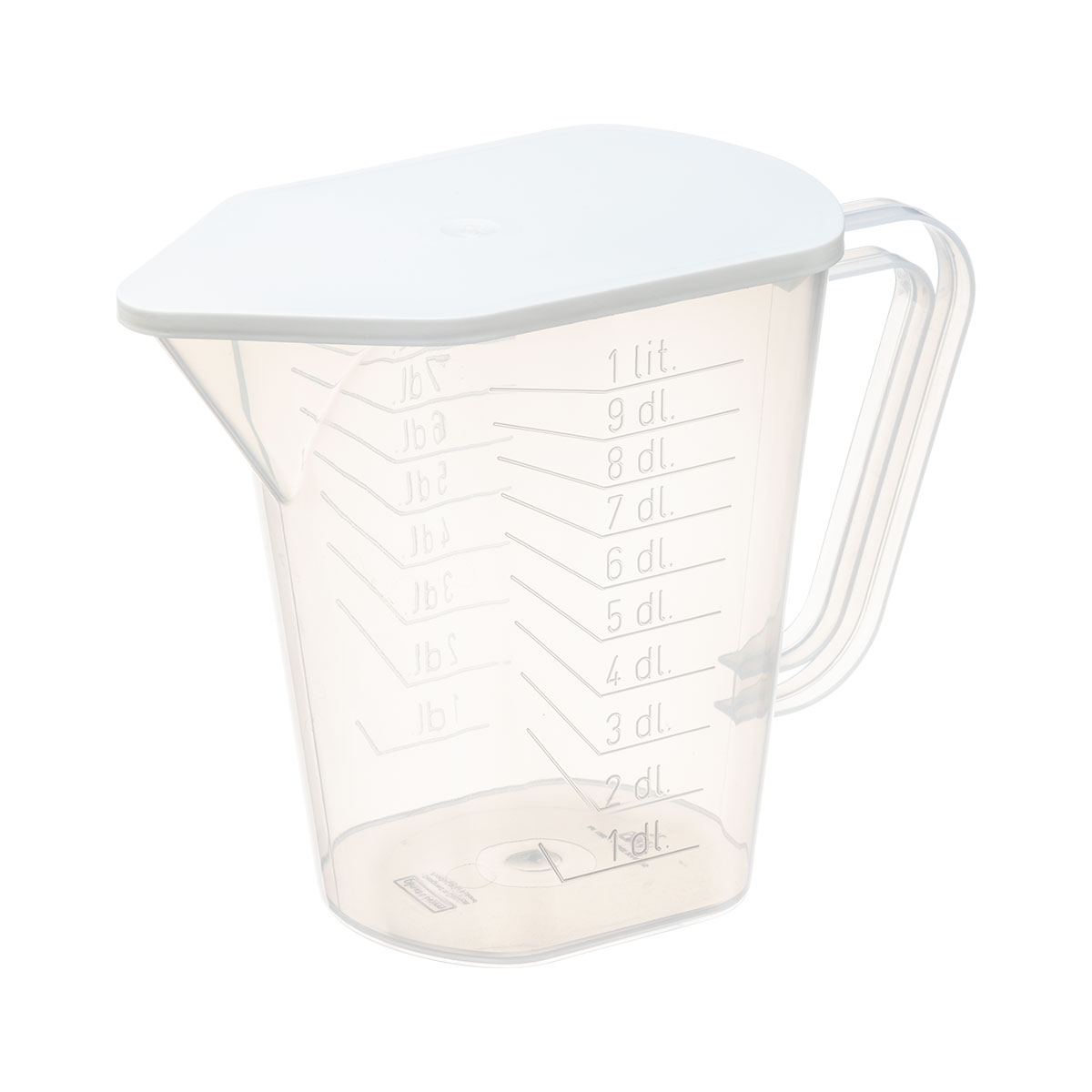 Billede af Målekande med låg, 1 l | Plast Team