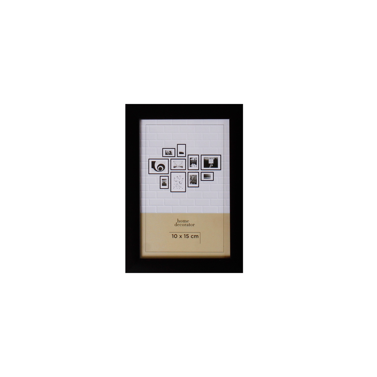 Billedramme, sort, smal | 10Ã—15 cm | Home Decorator