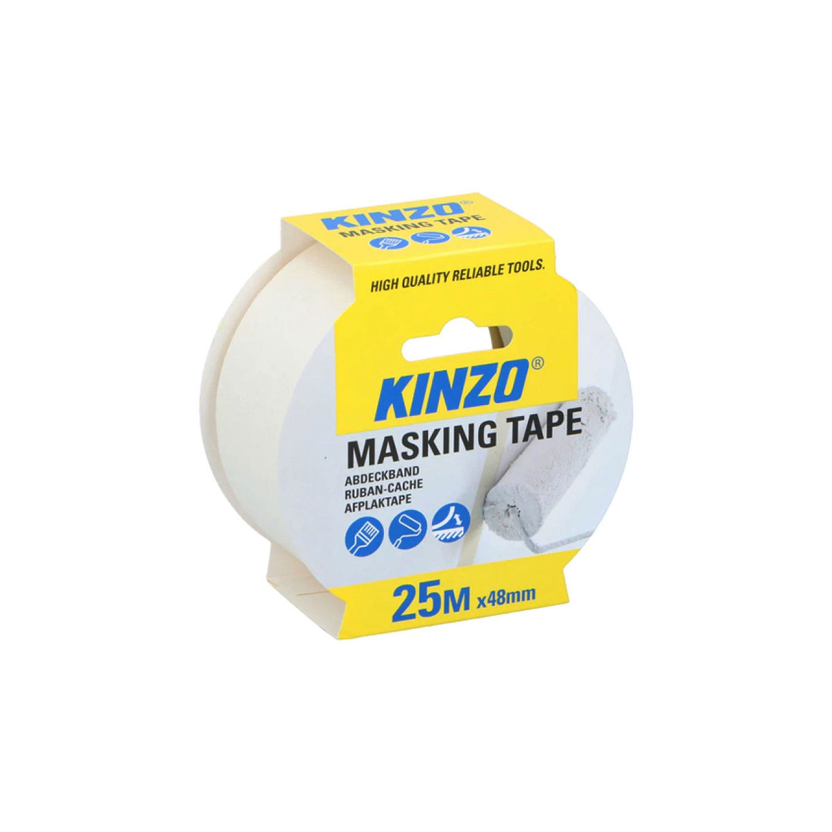 Billede af Malertape | 25 m x 48 mm | Kinzo