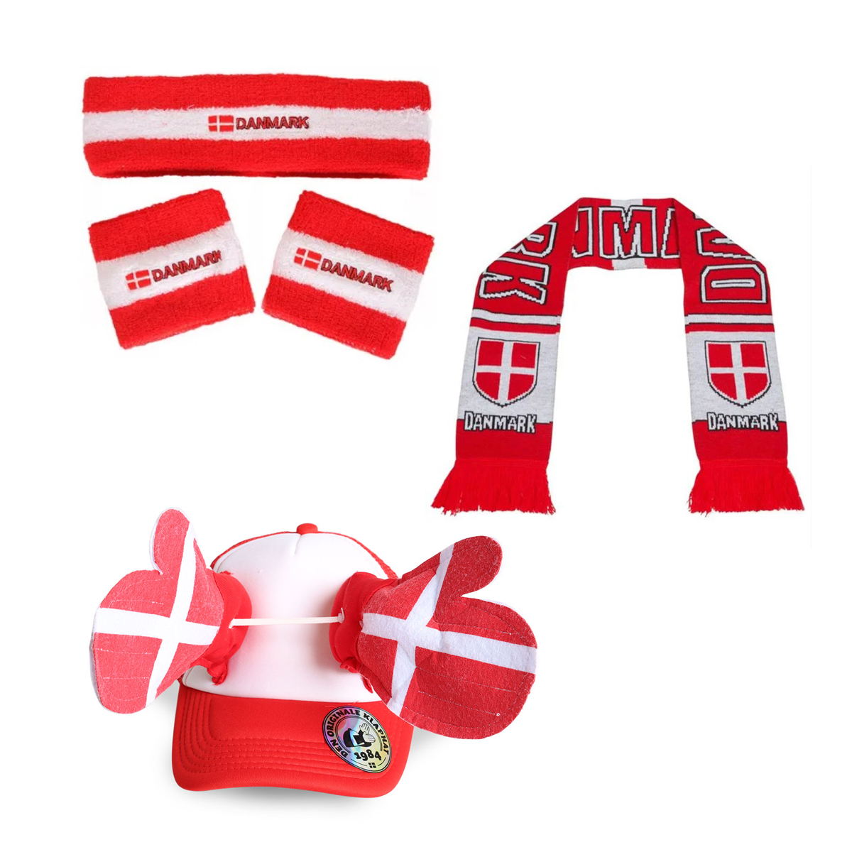 Billede af Halstørklæde - Klaphat - Svedbåndssæt