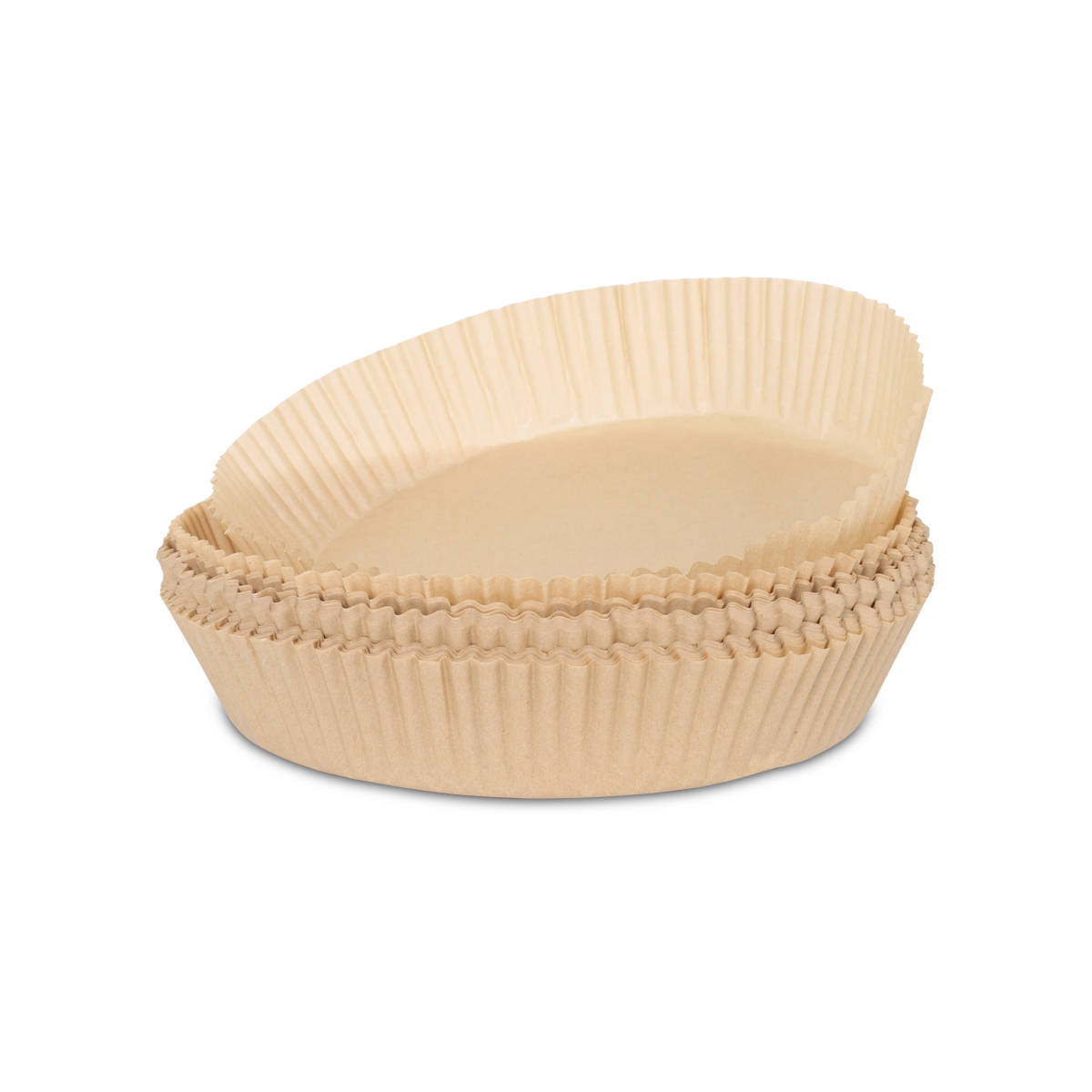Billede af Airfryer Papirforme ubleget | Rund | 100 stk